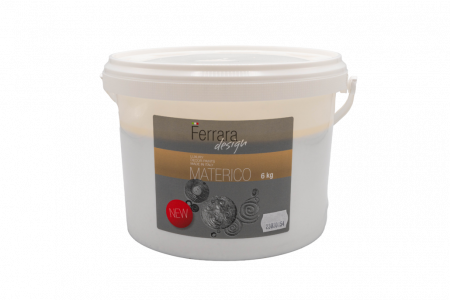 Tencuiala decorativa Materico XT, Ferrara Design, alba, pentru interior, 6 kg [1]