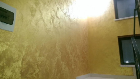 Vopsea decorativa Sandy, Ferrara Design, culoare aurie, pe baza de apa [1]