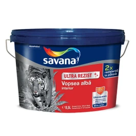 Vopsea si tencuieli decorative - Vopsea ultra-lavabila interior Savana Ultra Rezist, superalb, 8.5 l