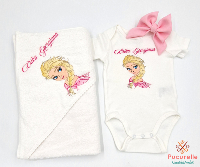 Trusou botez personalizat - 12 piese "Frozen Elsa" [5]