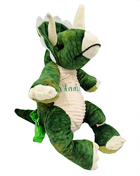 Rucsac /Ghiozdan Dinozaur Triceraptos personalizat prin brodare [3]