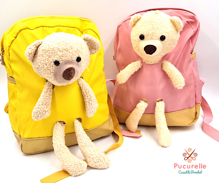 Rucsac /Ghiozdan Ursuleț personalizat prin brodare [3]