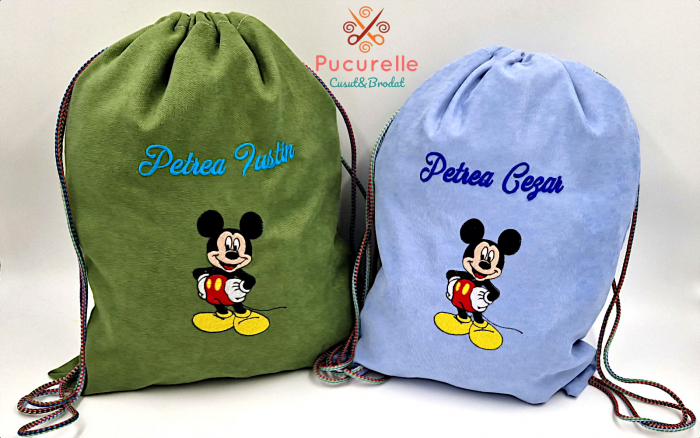 Săculeț  personalizat pentru gradiniță "Mickey" [1]