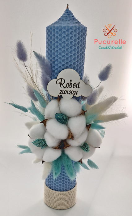 Trusou botez personalizat - 9 piese "Blue Safari" [3]