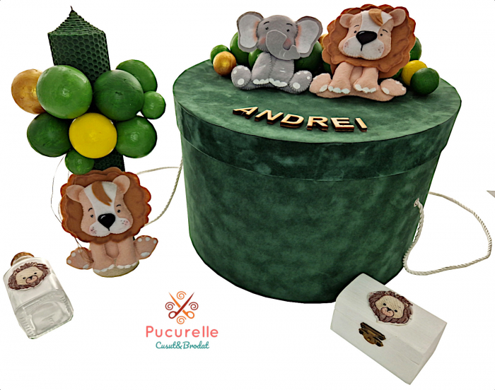 Trusou botez personalizat - 11 piese "Bubble Safari" [1]