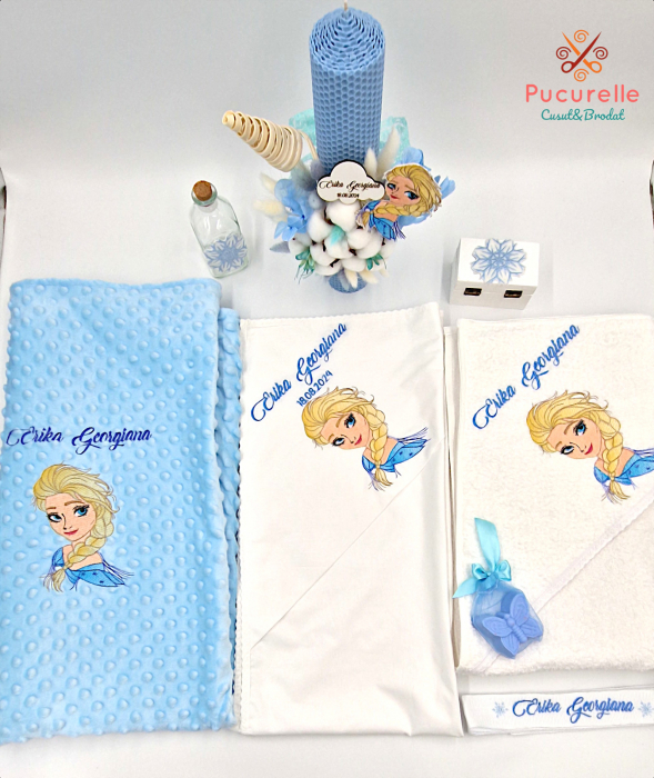 Trusou botez personalizat - 12 piese "Frozen Elsa" [1]