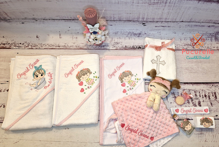 Trusou botez personalizat - 12 piese "Baby girl" [2]