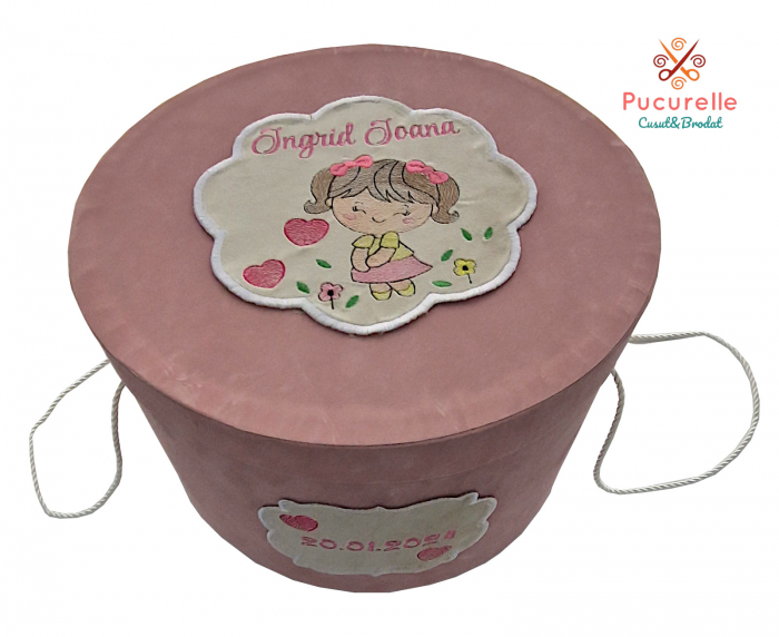 Trusou botez personalizat - 12 piese "Baby girl" [1]