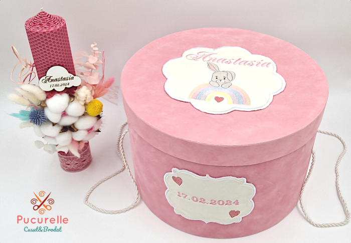 Trusou botez personalizat - 11 piese "Bunny Love" [1]