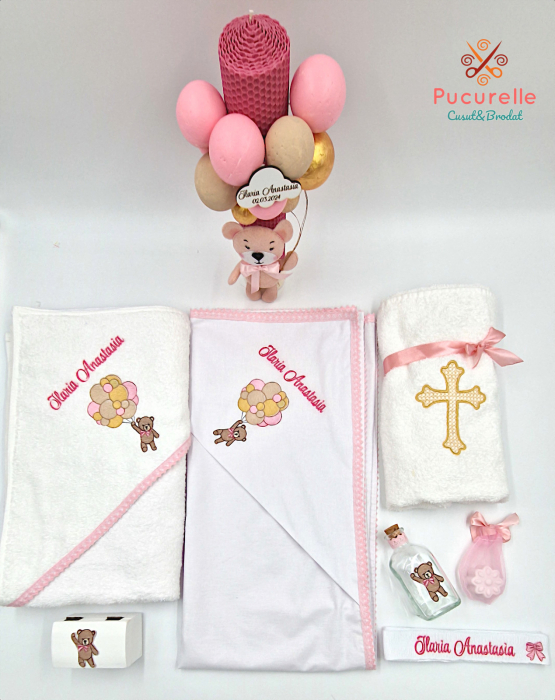 Trusou personalizat 11 piese "Ursulica cu baloane" 3D - [2]