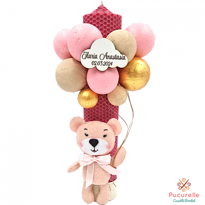 Trusou personalizat 11 piese "Ursulica cu baloane" 3D - [4]