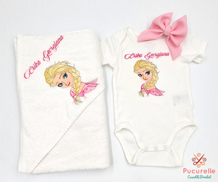 Trusou botez personalizat - 12 piese "Frozen Elsa" [4]