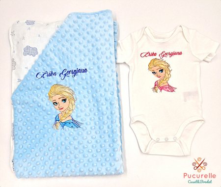Trusou botez personalizat - 12 piese "Frozen Elsa" [3]