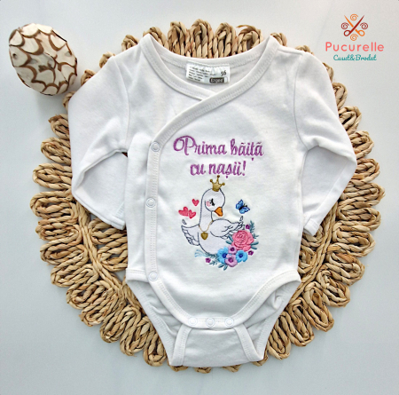 Nou Născut - Body personalizat "Lebăda"