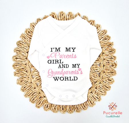 Tricou Personalizat - Body personalizat - DADDY AND MOMMY`S GIRL