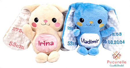Jucărie "Bunny Love" All Plush - Date de naștere [2]