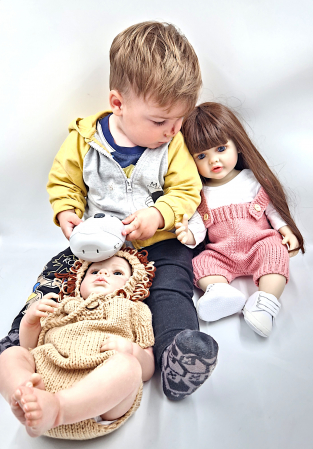Păpușă mare realistă, reborn, personalizată cu nume brodat "Milley" [3]