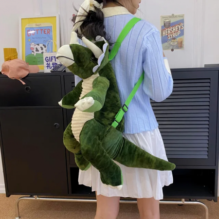 Rucsac /Ghiozdan Dinozaur Triceraptos personalizat prin brodare [3]