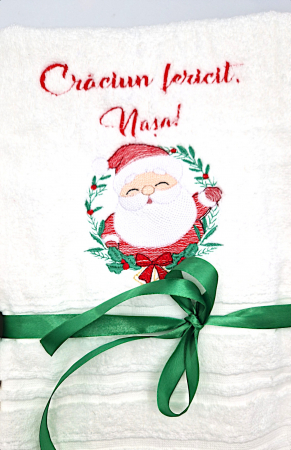 Set prosoape personalizate nași  " Crăciun fericit" [3]