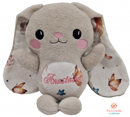 Set prosop bebe și jucărie personalizată "Bunny Love" [1]