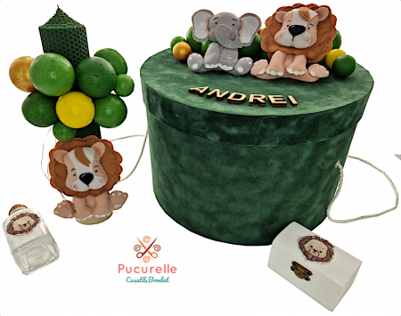 Trusou Botez - Trusou botez personalizat - 11 piese "Bubble Safari"