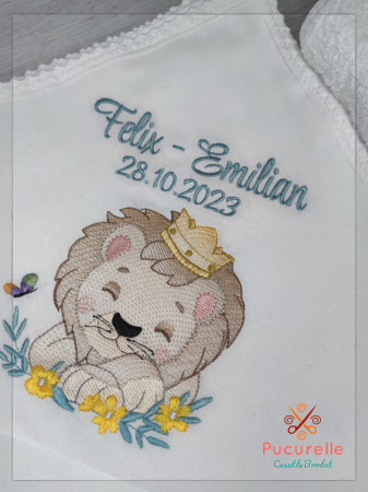 Trusou botez personalizat - 9 piese "Bebe Leu" [3]