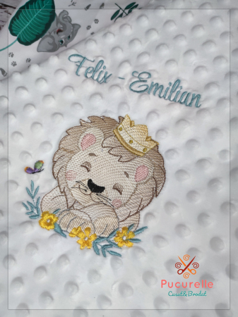 Trusou botez personalizat - 9 piese "Bebe Leu" [1]