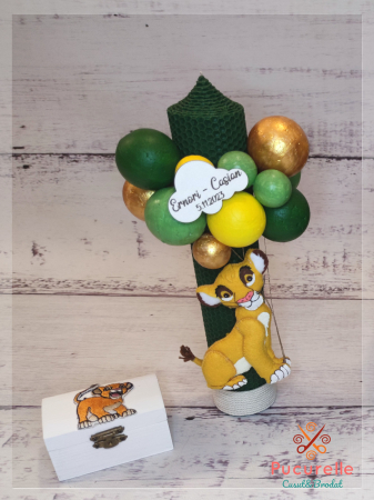 Trusou botez personalizat - 9 piese "Simba Rege Leu" [1]