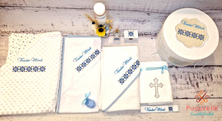 Trusou botez personalizat - 10 piese "Tradițional Albastru" [2]