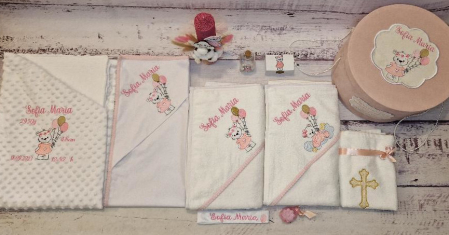 Trusou personalizat botez - 11 piese "Ursulica cu baloane" [4]