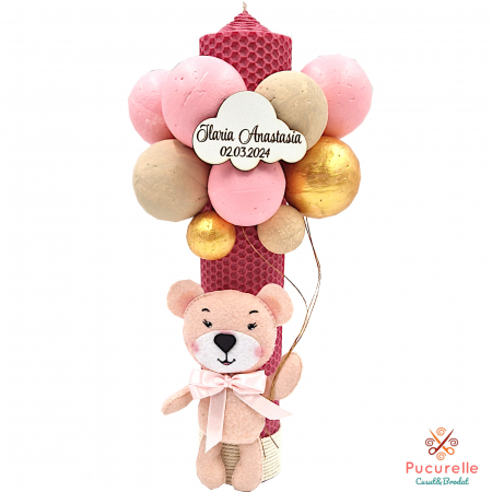 Trusou personalizat 11 piese "Ursulica cu baloane" 3D - [3]