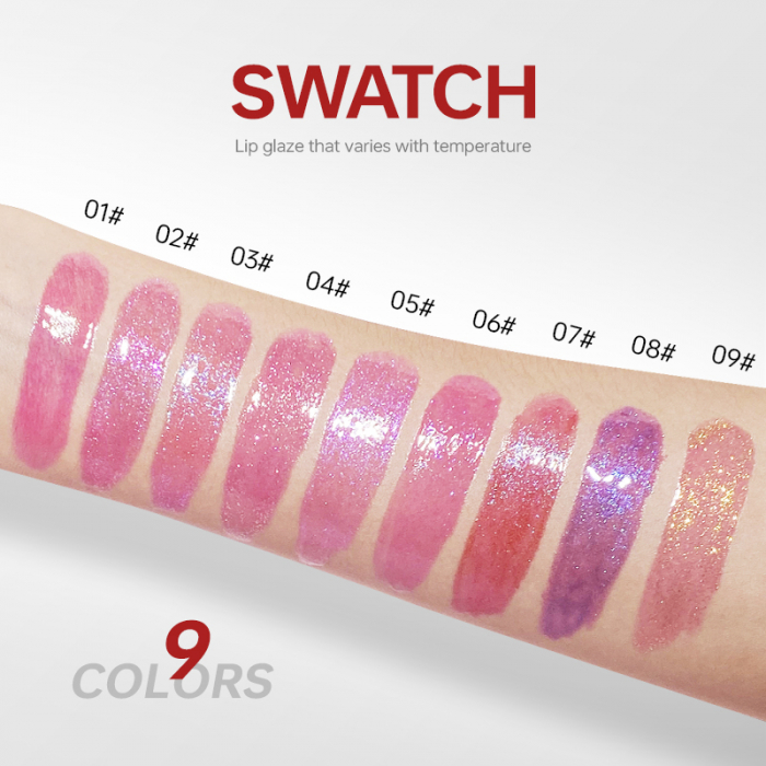 GLOSS STRĂLUCITOR care își schimbă culoarea la temperatura buzelor [4]