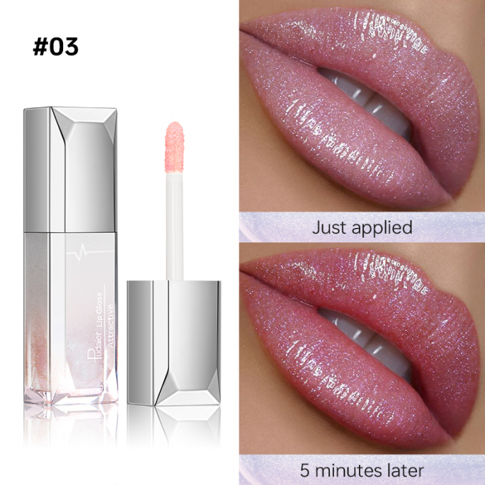 GLOSS STRĂLUCITOR care își schimbă culoarea la temperatura buzelor [9]