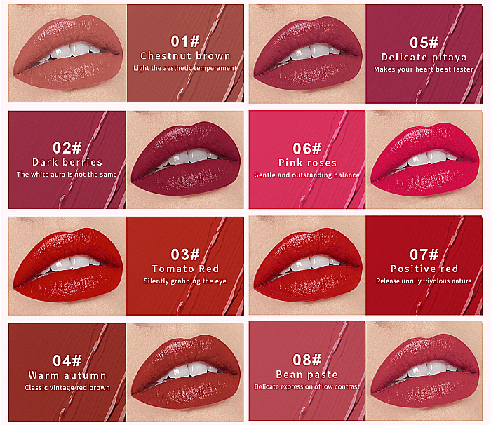 SET 8 RUJURI LICHIDE 'VINYL LONGWEAR' [2]