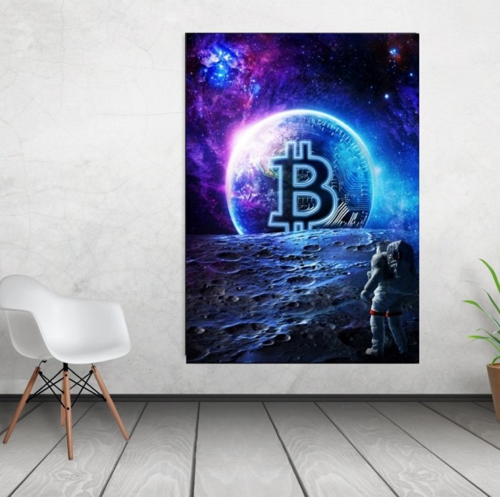 Tablou canvas Bitcoin World [2]