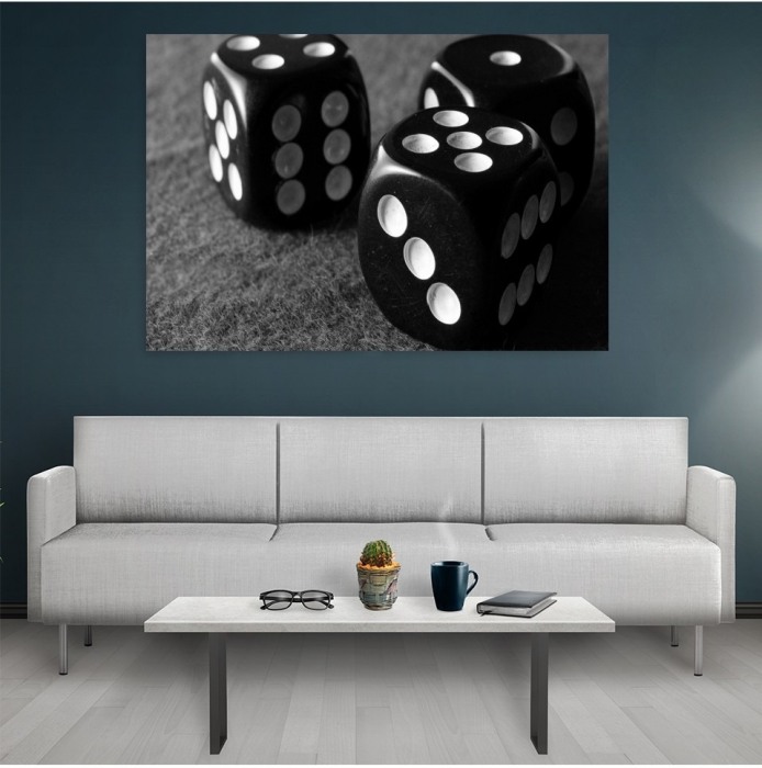 Tablou canvas Black Dice [2]