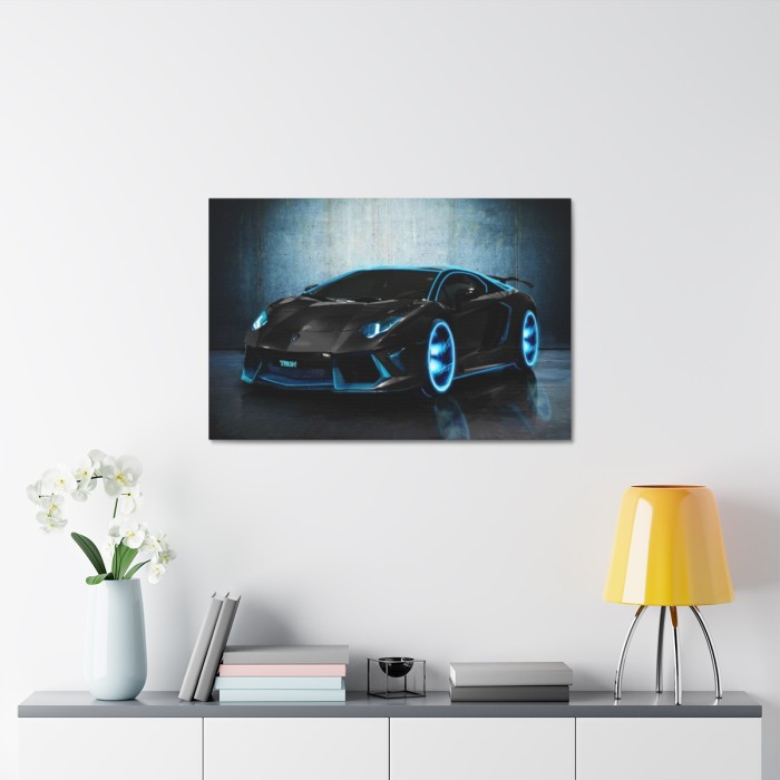 Tablou Canvas Black Lambourghini [3]