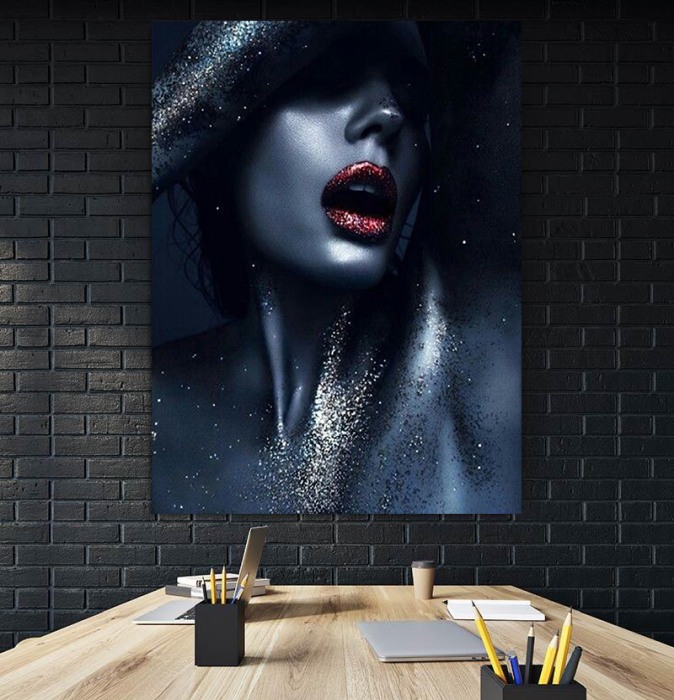 Tablou canvas Blue Cristal [2]