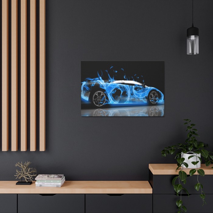 Tablou Canvas Blue Flame Lambo [3]