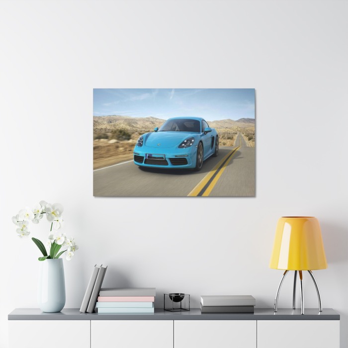 Tablou Canvas Blue Porsche [2]