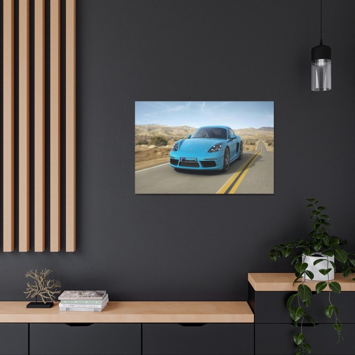 Tablou Canvas Blue Porsche [3]