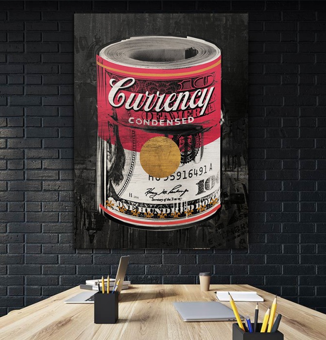 Tablou canvas Condensed Money [3]
