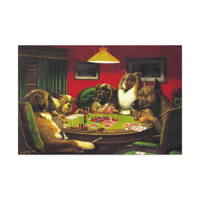 Tablou Canvas Dog Poker Contest [2]