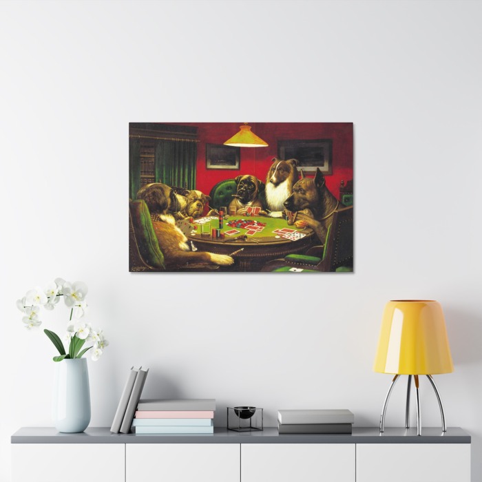 Tablou Canvas Dog Poker Contest [3]