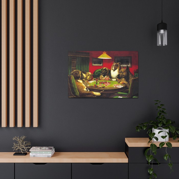 Tablou Canvas Dog Poker Contest [4]