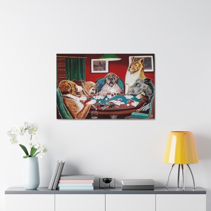 Tablou Canvas Dog  Poker Society [3]
