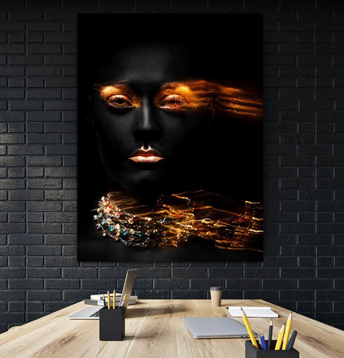 Tablou canvas Filling Gold [3]