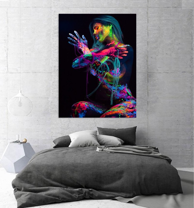Tablou canvas Fluorescent Girl [2]