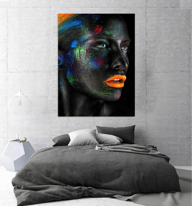 Tablou canvas Fluorescent Lips [3]
