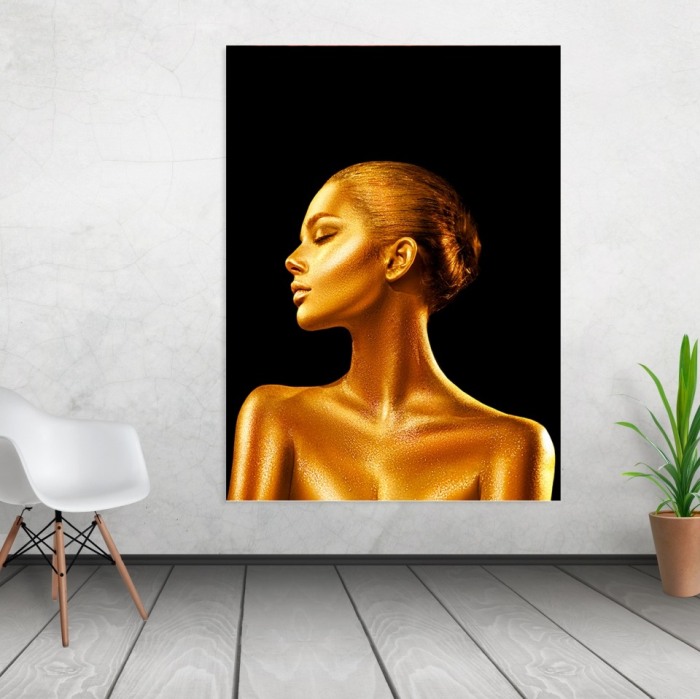 Tablou canvas Gold Girl [2]